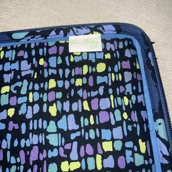 Vera Bradley Blue Bag Case Hard Shell Reader iPad Workstation Floral No strap - Picture 6 of 9